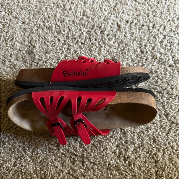 Birkenstock Women's Red Sandals - Picture 3 of 5
